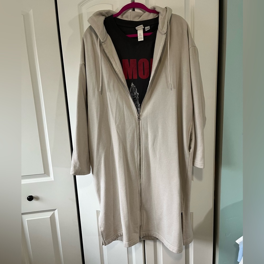 H&M long zip hoodie & dress set